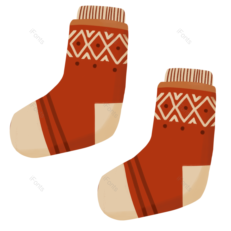 节日图片,圣诞袜元素,袜子PNG,圣诞节免抠素材