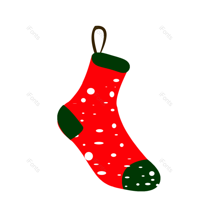 袜子图片,圣诞元素,PNG,免抠素材