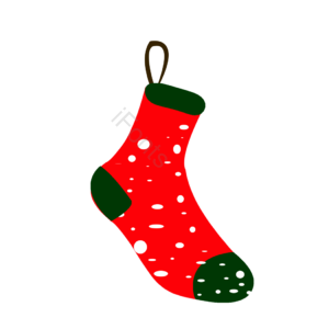 袜子 圣诞 挂架 逼真 斑点