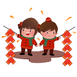 新年 除夕 放鞭炮 可爱 习俗 小年