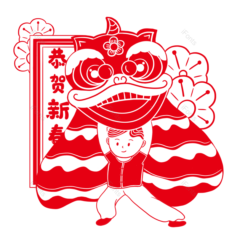 装饰图片,春节元素,窗花PNG,剪纸免抠素材