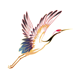 中国风 国潮 卡通手绘 仙鹤 古风