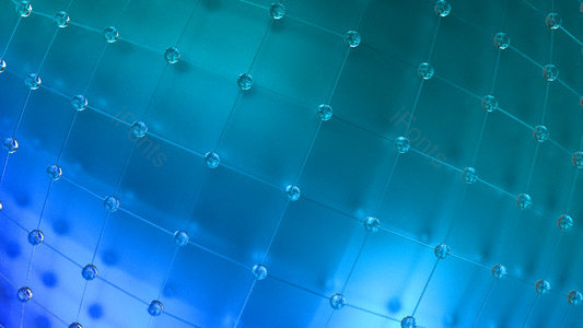 蓝色 科技 线条 连线 科技感 立体几何 背景图
