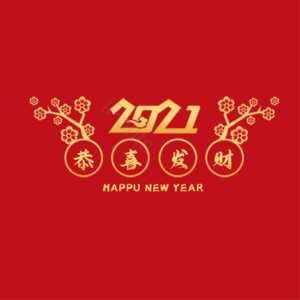 2021 恭喜发财 艺术字