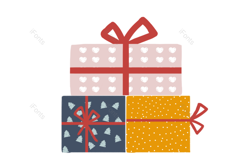 素材图片,礼物元素,圣诞PNG,圣诞节免抠素材