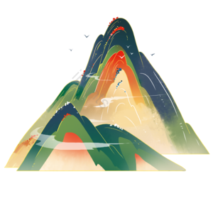 山 中国风 国潮 古风 山元素