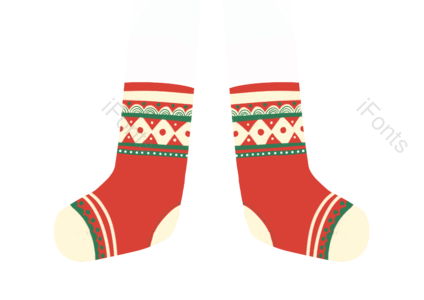 圣诞节 圣诞袜子 红色 过节素材 节日 狂欢