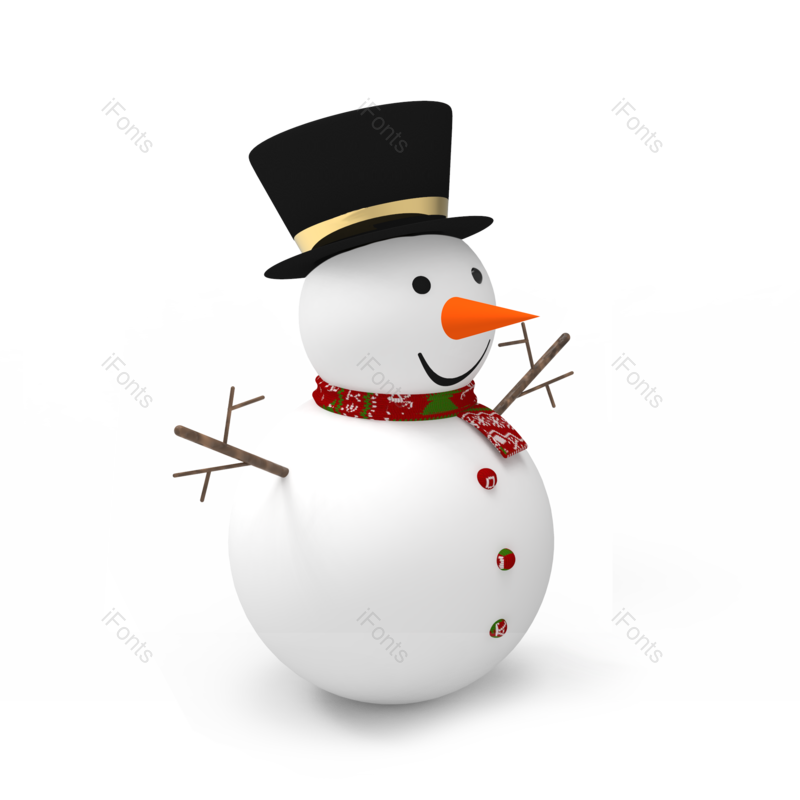 圣诞素材图片,白色元素,雪人PNG,圣诞节免抠素材