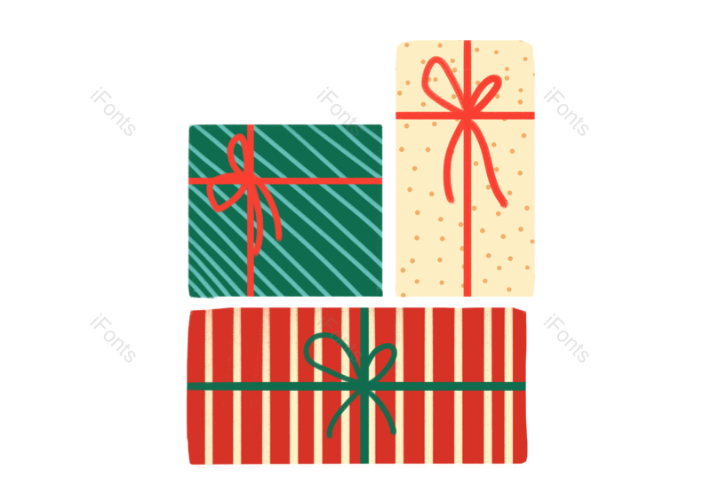 素材图片,礼物元素,圣诞礼物PNG,圣诞节免抠素材
