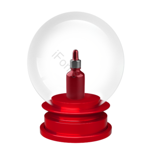 水晶球 展台 圣诞节水晶球 红色水晶球 红色展台 产品展台