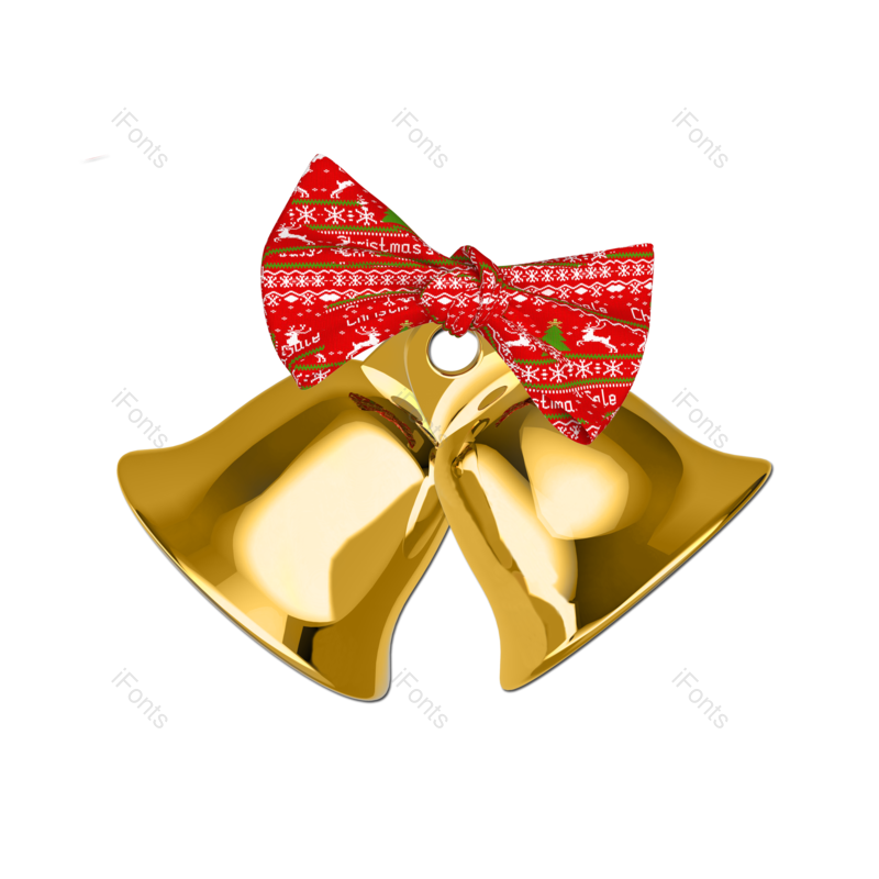 蝴蝶结图片,金色元素,圣诞节PNG,免抠素材