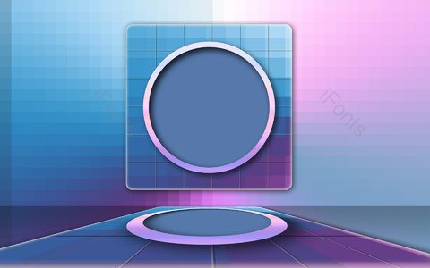 简约 大气 几何 马赛克 舞台展示