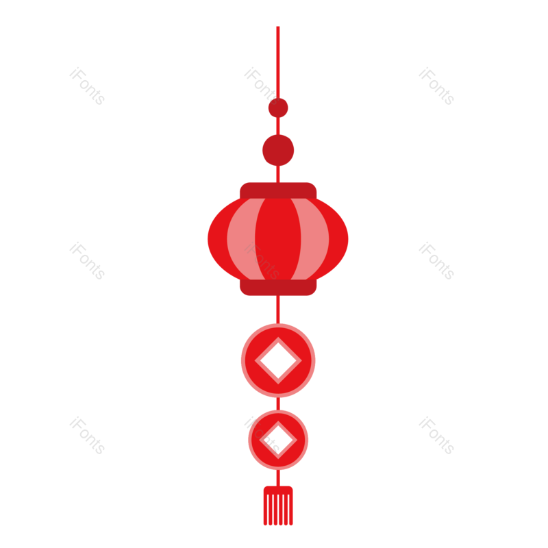 春节图片,红灯笼元素,挂灯笼PNG,除夕免抠素材