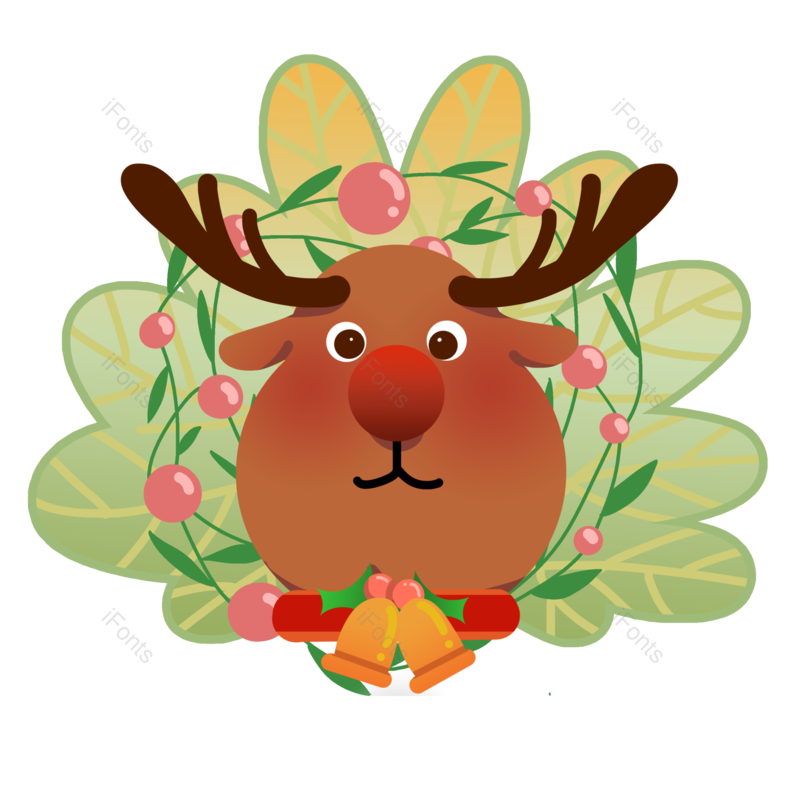 装饰图片,节日元素,麋鹿PNG,圣诞节免抠素材