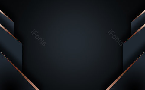 简约 大气 奢华 黑金 质感 几何背景