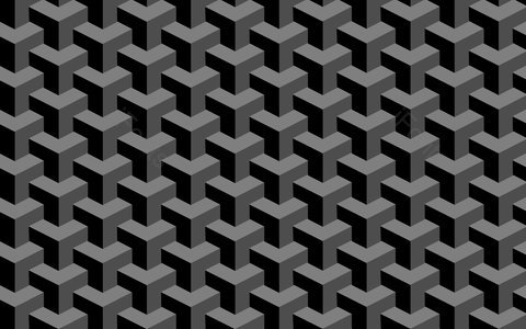 黑色 空间 几何图形 形状 背景 连续 立体