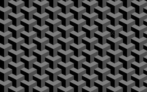 黑色 空间 几何图形 形状 背景 连续 立体