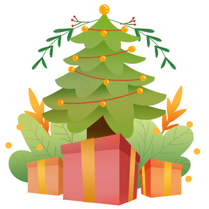 圣诞节 圣诞树 礼物 可爱 装饰