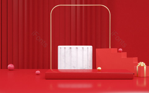 C4D 大气 时尚 电商 狂欢 电商海报背景 banner背景 时尚背景