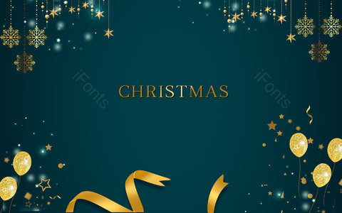 蓝色背景 磨砂背景 圣诞节 平安夜 装饰背景 促销背景 金色彩带 气球