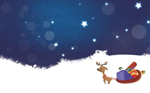圣诞节背景 圣诞节 小鹿 小鹿背景 小鹿素材 小鹿元素 小鹿装饰 下雪背景