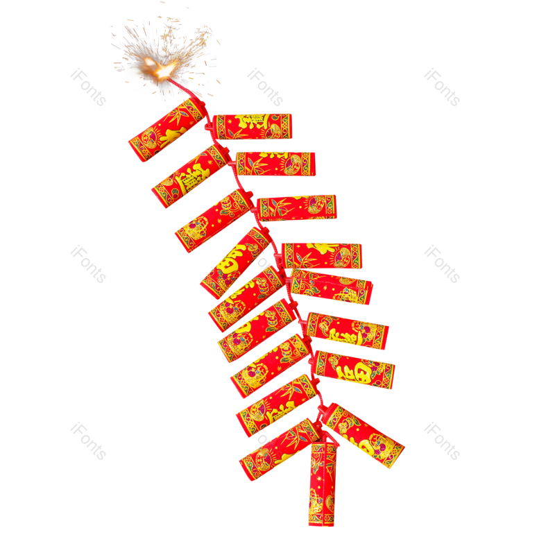 春节图片,鞭炮元素,放鞭炮PNG,新春免抠素材
