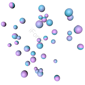 C4D 立体球 彩色球 不规则图形 背景元素