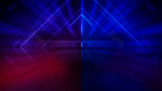 创意弥红灯 彩色弥红灯 空间感 彩色科技空间 空间隧道 科技蓝 签到墙背景 签到处背景