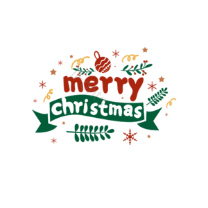 英文 圣诞 字体 设计 绿色