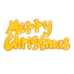 金色 圣诞 字体 英文 设计