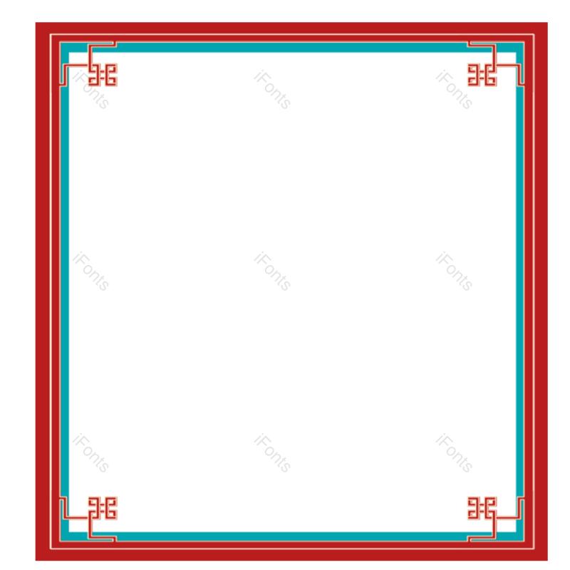 边框图片,传统元素,喜庆PNG,红色免抠素材