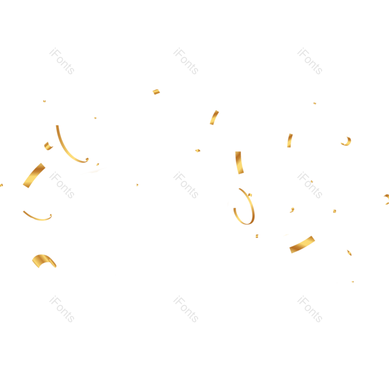 彩带图片,绸缎元素,漂浮PNG,金色免抠素材