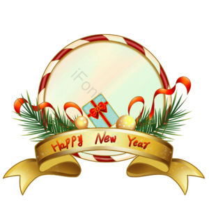 手绘 圣诞节 节日 彩带 装饰 边框 庆祝 礼盒