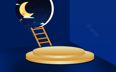 背景 蓝色 创意 空间 立体