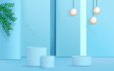 电商 导购 空间场景 场景背景 双12 展台 618 年中大促