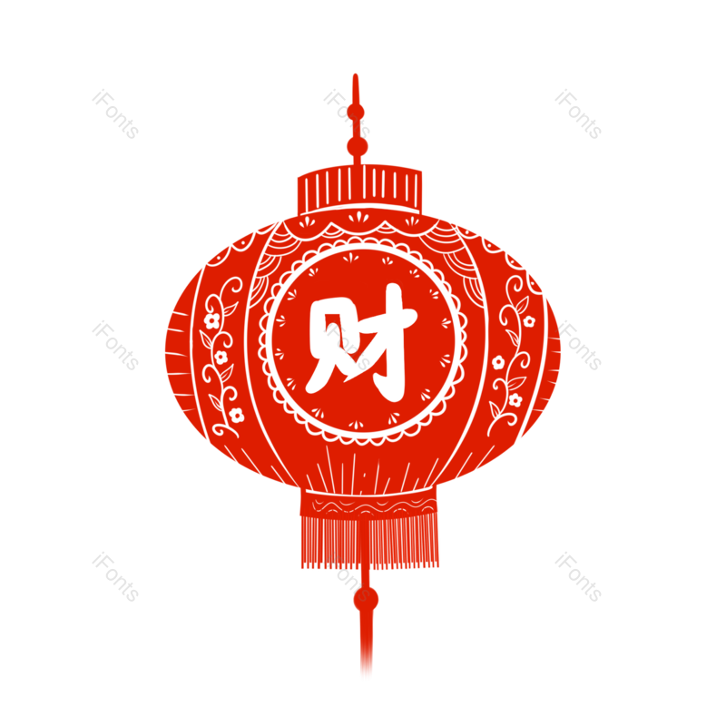 剪纸灯笼图片,节日元素元素,装饰元素PNG,新年免抠素材
