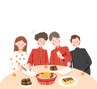 团圆 新年 年夜饭 团聚 吃饭 吃喝玩乐 小年 除夕