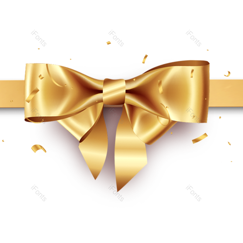 节日图片,元旦元素,蝴蝶结PNG,促销免抠素材
