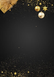 黑色背景 圣诞节背景 平安夜背景 海报背景 展架背景 圣诞球 粒子背景