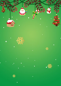 绿色 圣诞节背景 海报背景 平安夜背景 展架背景