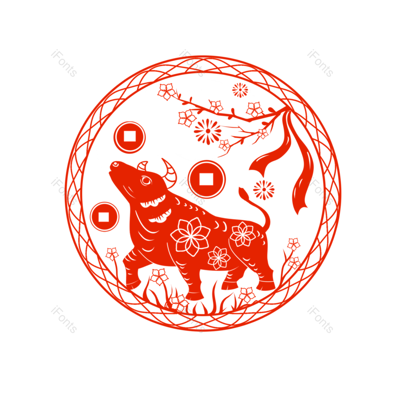 窗花图片,剪纸元素,节日元素PNG,装饰元素免抠素材