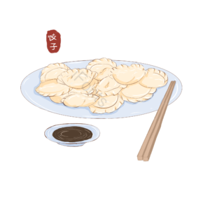 新年习俗 饺子 水饺 蒸饺 吃饺子 过年 过冬饺子