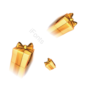 礼物 金色 效果 节日 气氛