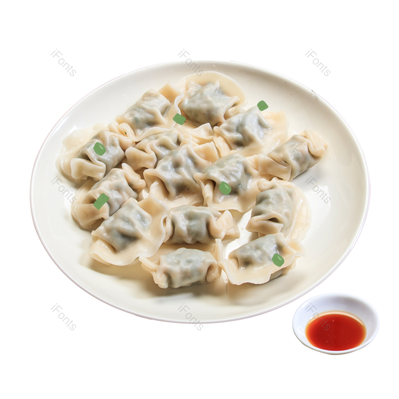 吃饺子图片,团圆饭元素,美食PNG,除夕夜免抠素材