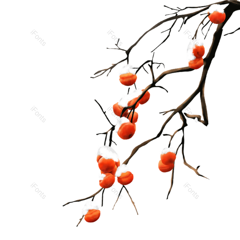 水墨图片,秋天元素,水墨树PNG,国画免抠素材