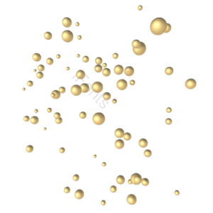 金色球 散落 不规则图形 底纹 装饰元素
