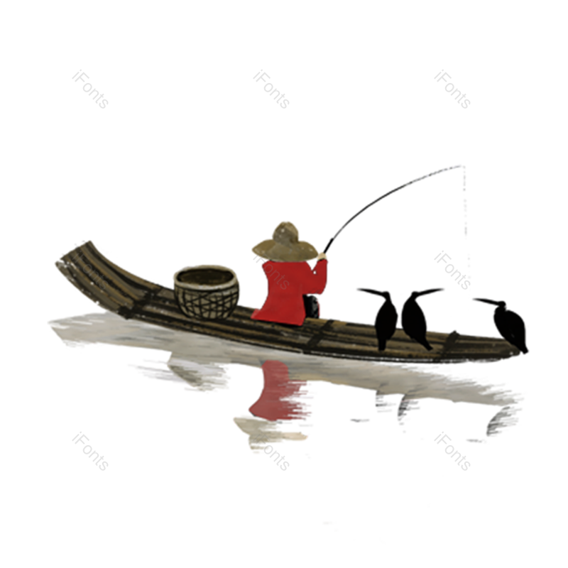 传统图片,水墨风元素,PNG,免抠素材