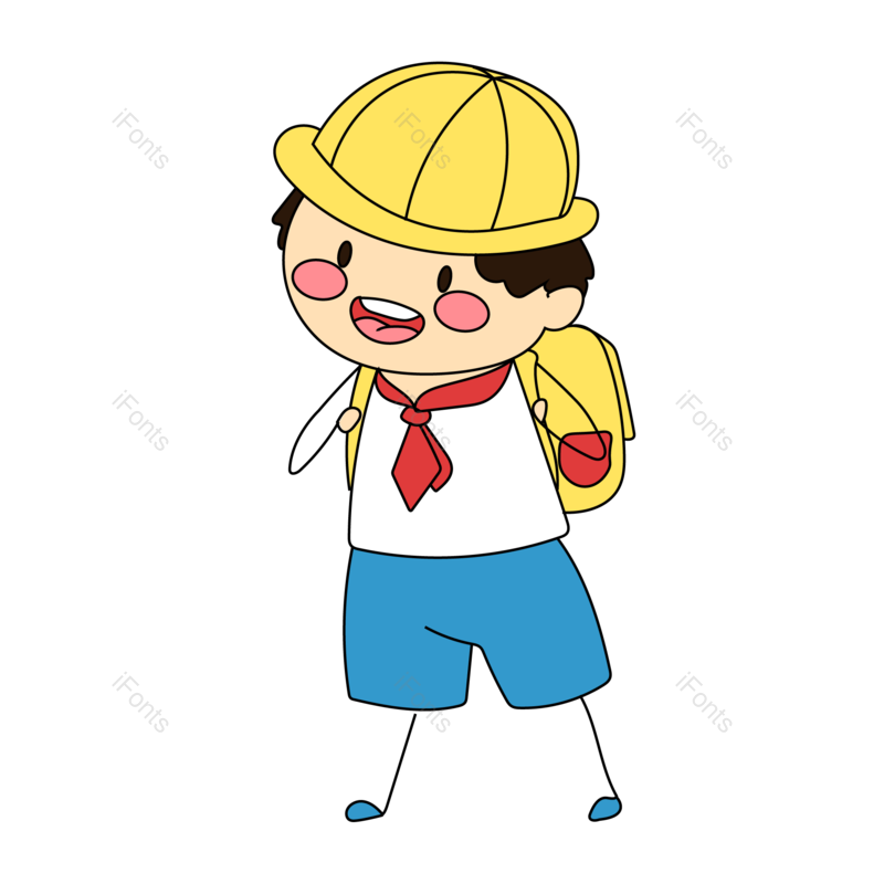 简笔画图片,小孩元素,PNG,免抠素材