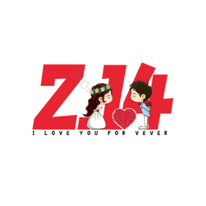 214 大气 简约 字体设计 情人节