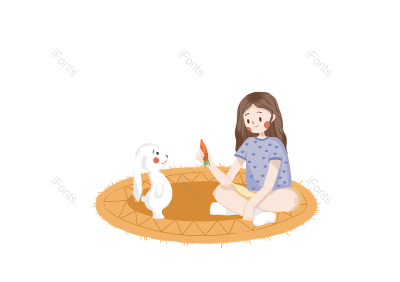 兔子图片,儿童元素,家庭PNG,温馨免抠素材